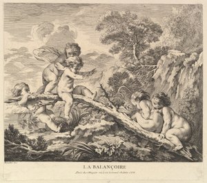 Die Schaukel, ca. 1738 von Pierre Alexandre Aveline