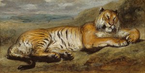 Ruhender Tiger, ca. 1830