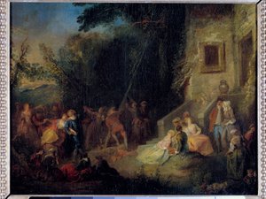 Maibaumfest von Pierre Antoine (attr. to) Quillard