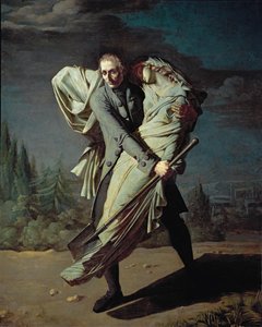 Young und seine Tochter von Pierre Antoine Augustin Vafflard