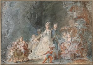 Familienpromenade im Park