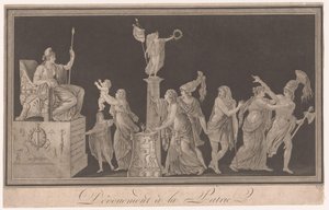 Allegorie auf die Hingabe an Frankreich von Pierre Antoine Demachy