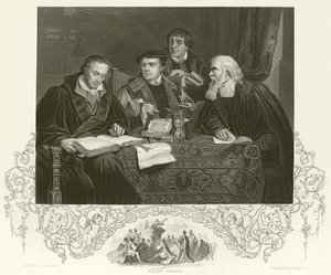 Luther, Melanchthon, Pomeranus und Cruciger von Pierre Antoine Labouchere