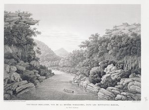Neuholland: Ansicht des Waragamba-Flusses in den Blue Mountains, aus 