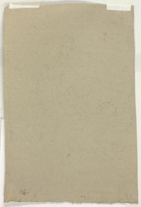 Skizze von Baumwipfeln und Figur