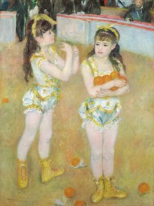 Akrobaten im Cirque Fernando (Francisca und Angelina Wartenberg) von Pierre Auguste Renoir
