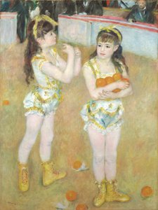Akrobaten im Cirque Fernando (Francisca und Angelina Wartenberg) von Pierre Auguste Renoir