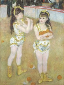 Akrobaten im Cirque Fernando, Francisca und Angelina Wartenberg, 1879 von Pierre Auguste Renoir