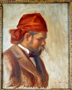 Ambroise Vollard (1868-1939) mit rotem Schal, Kunsthändler, von Pierre Auguste Renoir (1841-1919), ca. 1899 von Pierre Auguste Renoir