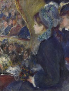 Im Theater La Première Sortie, 1876-1877 von Pierre Auguste Renoir