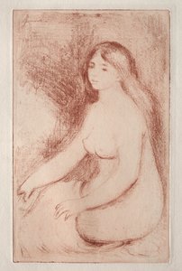 Sitzende Badende von Pierre Auguste Renoir