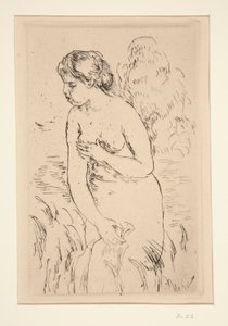 Stehende Badende, bis zu den Knien von Pierre Auguste Renoir