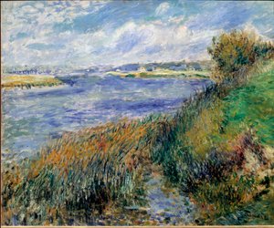 Ufer der Seine in Champrosay von Pierre Auguste Renoir