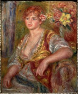 Blonde mit der Rose (Porträt von Andree Madeleine Heuschling), circa 1915