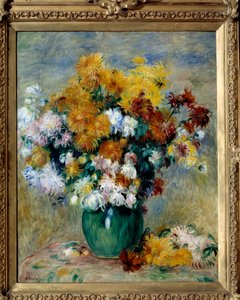 Blumenstrauß von Chrysanthemen. Gemälde von Pierre Auguste Renoir (1841-1919) von Pierre Auguste Renoir