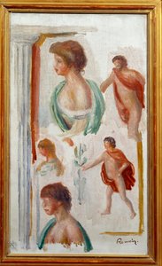 Charaktere der antiken Tragödie (Aquarell von Pierre Auguste Renoir)