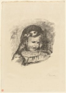 Claude Renoir, gesenkter Kopf von Pierre Auguste Renoir