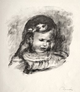 Claude Renoir, la tête baissée, 1904 von Pierre Auguste Renoir