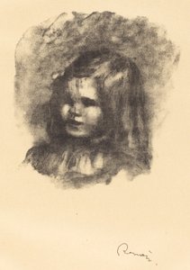 Claude Renoir, nach links gedreht von Pierre Auguste Renoir