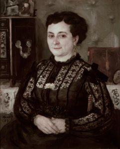 Frau mit Chantilly-Korsage von Pierre Auguste Renoir