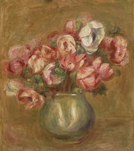 Blumen in einer grünen Vase, 1906 von Pierre Auguste Renoir