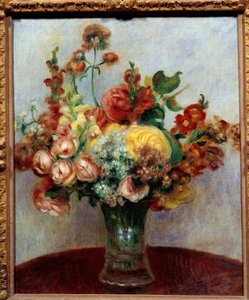 Blumen in einer Vase. Gemälde von Pierre Auguste Renoir (1841-1919) von Pierre Auguste Renoir