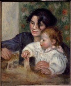 Gabrielle und Jean - Porträt des Sohnes des Malers, Jean Renoir