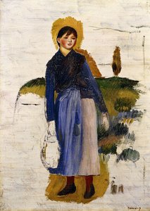 Mädchen mit roten Strümpfen, 1886