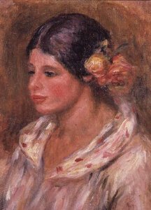 Mädchen mit Rosen im Haar