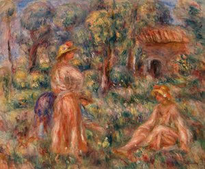 Mädchen in einer Landschaft