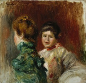 Köpfe von zwei Frauen, ca. 1895