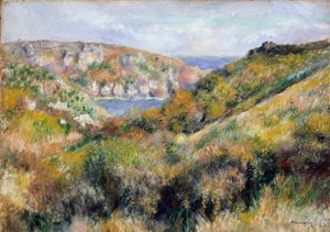 Hügel um die Bucht von Moulin Huet, Guernsey, 1883