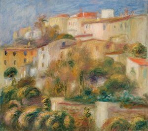 Häuser auf einem Hügel von Pierre Auguste Renoir