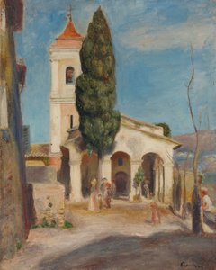 La Chapelle Notre-Dame de Protection au Haut-de-Cagnes von Pierre Auguste Renoir