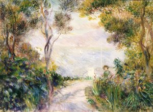 Landschaft, Ende des Weges von Pierre Auguste Renoir