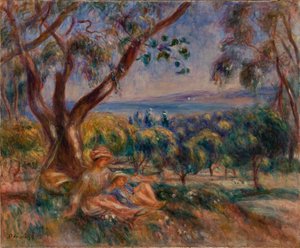 Landschaft mit Figuren, nahe Cagnes von Pierre Auguste Renoir