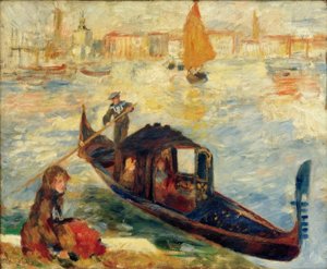 Der Große Kanal, Venedig (Gondel) von Pierre Auguste Renoir