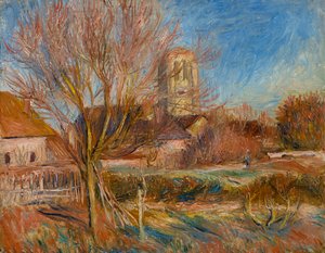 Die Kirche in Essoyes, um 1900 von Pierre Auguste Renoir