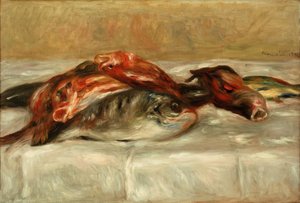 Stillleben mit Fischen von Pierre Auguste Renoir