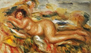 Nackte Frau auf dem Gras, 1915