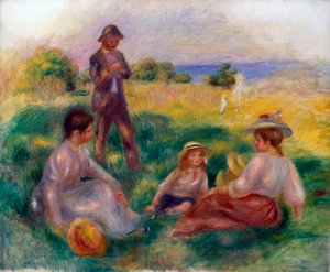 Party auf dem Land bei Berneval, 1898 von Pierre Auguste Renoir