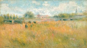 Landschaft am Ufer der Seine in Rueil von Pierre Auguste Renoir