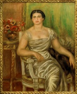 Porträt der Dichterin Alice Vallières-Merzbach von Pierre Auguste Renoir