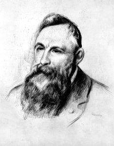 Porträt des französischen Bildhauers Auguste Rodin, ca. 1914