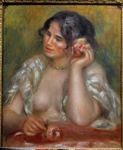 Porträt von Gabrielle mit Rose