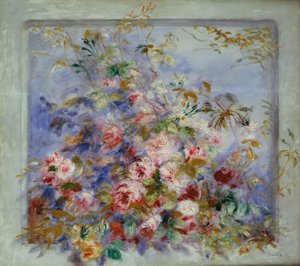 Rosen im Fenster, 1879 von Pierre Auguste Renoir
