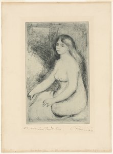Sitzende Badende von Pierre Auguste Renoir
