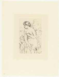 Stehende nackte Frau oder Badende von Pierre Auguste Renoir