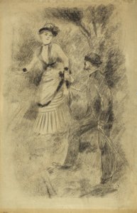 Der Abstieg vom Gipfel: Jean Martin stützt Hélène, die Tochter des Bankiers, 1881