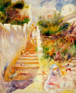 Die Stufen, Algier, ca. 1882 von Pierre Auguste Renoir